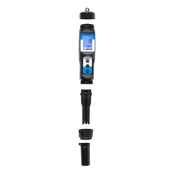 Aqua Master P110 Kombomessgerät – EC, pH & Temperatur, vorkalibriert, austauschbare Elektroden, für Nährstofflösungen, Teiche & Schwimmbäder