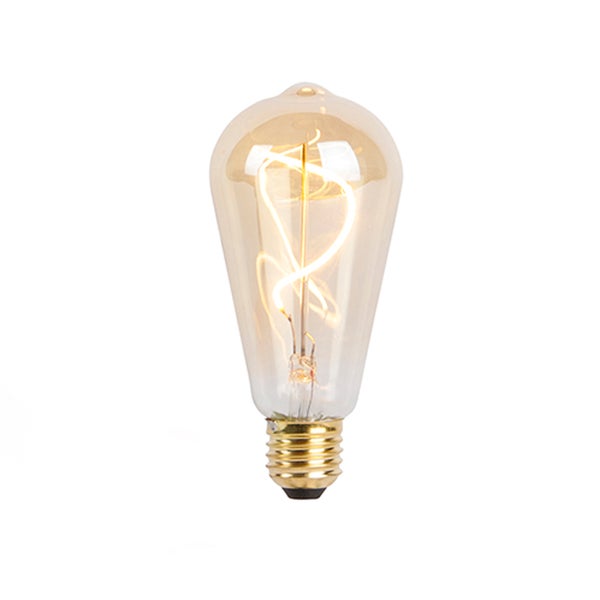 E27 dimmbare LED Spiralfadenlampe ST64 goldline 270lm 2100K