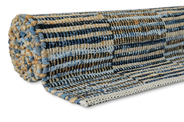 Handwebteppich Denim Blau Denim Blues WECONhome 160x230 cm
