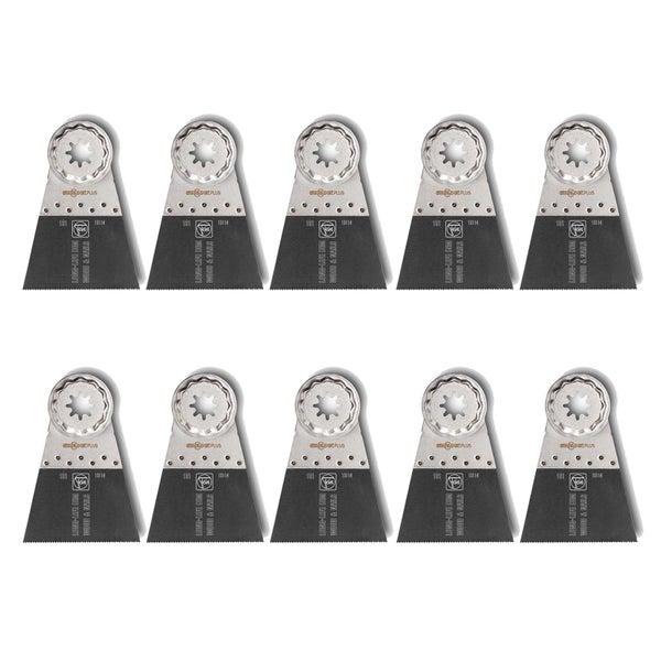 Zehn Starlock Plus Sägeblätter für Holz und Nägel
