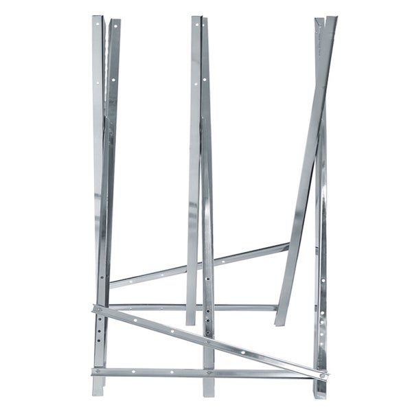 ECD Germany Sägebock für Kettensäge, 3-fach, Metall verzinkt, 150 kg Belastbarkeit, klappbar & verstellbar, 83x74,5x84,5 cm, Sägegestell mit Zahnung, Sägehilfe Holzsägebock Kettensägebock Holzbock