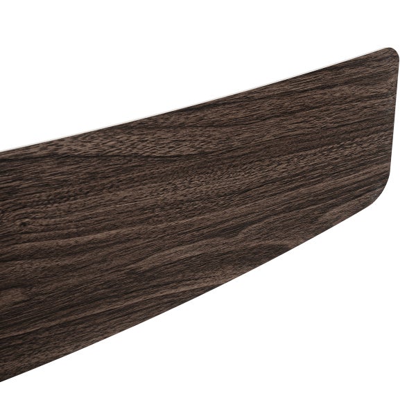 Ventilatorflügel in dunkler Holzoptik mit Maserung.