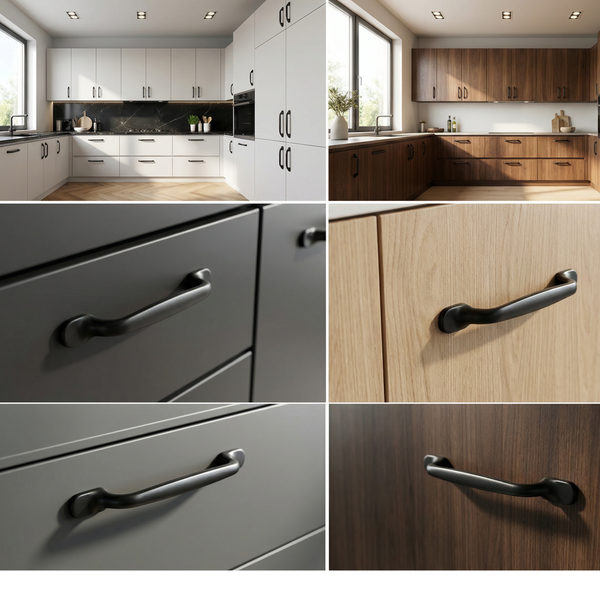 Kücheninterieur mit Schrankgriffen