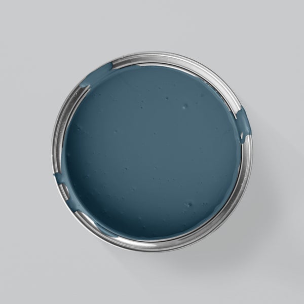 MissPompadour extramatte Wandfarbe 2.5L Blau mit Jeans - sehr hohe Deckkraft - geruchsneutrale, spritzfreie Farbe - atmungsaktive, wasserbasierte Innenfarbe/Deckenfarbe - Die Wertvolle