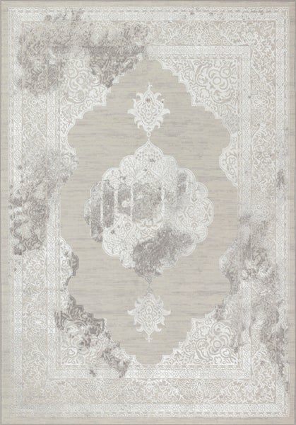 Vintage Orientalischer Teppich - Weiß/Grau - 160x213cm - AZRA