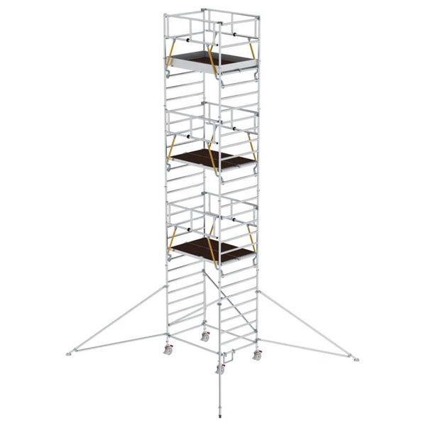 MUNK Rollgerüst SG mit Doppelplattform 1,35x1,80m und Ausleger 9,55m AH