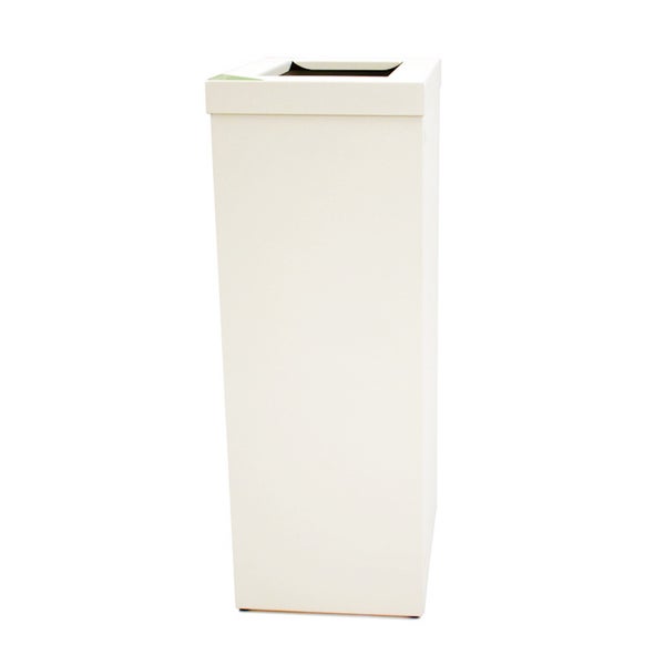PROREGAL Wertstoffsammler Recycloflex 60 Liter HxBxT 70,5 x 26,3 x 34,3 cm AlumInium Weiß