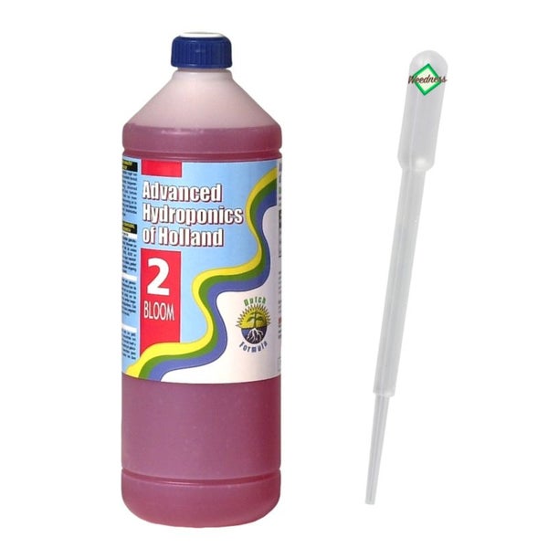 Advanced Hydroponics Bloom – 1 Liter Blühdünger für üppige Blüten, präzise Dosierung mit Pipette, vielseitig einsetzbar für Grow, Tomaten & Orchideen