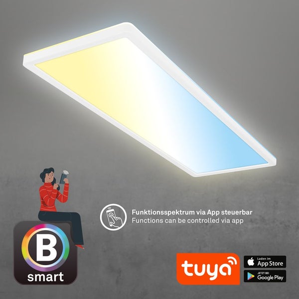 LED Deckenlampe Deckenleuchte Smart LED Panel Flach Dimmbar Fernbedienung