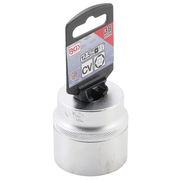 BGS Steckschlüssel-Einsatz Sechskant Antrieb Innenvierkant 12,5 mm (1/2) SW 38 mm - 9845