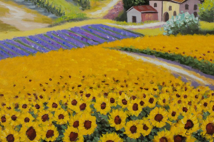 Handgemaltes Gemälde Acrylfarbe 60x90cm Bunt