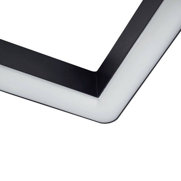 Lindby LED Lumaro (Modern) in Schwarz (1 flammig, ) Wohnzimmerleuchte
