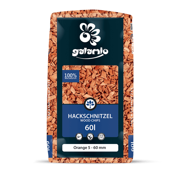 Galamio Holzhackschnitzel Orange 60l