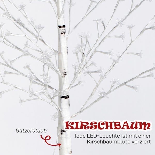 Dekorativer LED-Kirschbaum mit Blüten für Innenräume