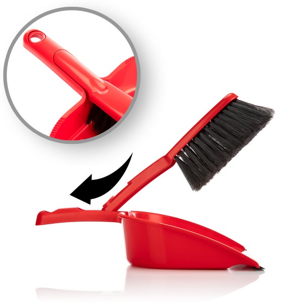 Kehrgarnitur mit Handfeger und Kehrblech