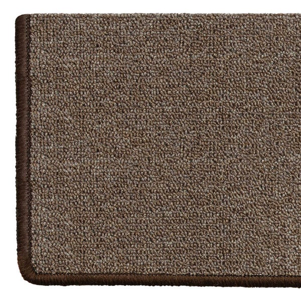 FLOORDIREKT Stufenmatte London - mit Umkettelung - Hellbraun - Rechteckig - 23,5 x 65 cm