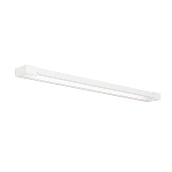 Längliche LED Wandleuchte in moderner geradliniger Form für Innenräume