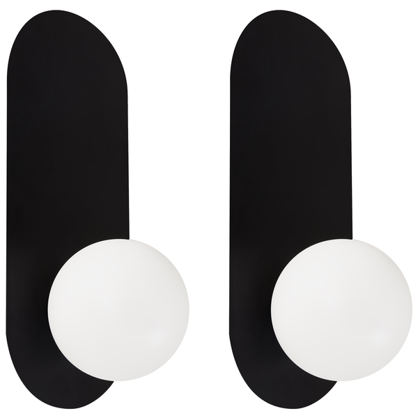 Wandlampe 2er Set LEISI Schwarz