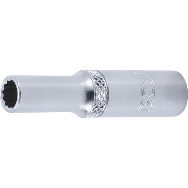 BGS Steckschlüssel-Einsatz Zwölfkant tief Antrieb Innenvierkant 6,3 mm (1/4) SW 6 mm - 10706