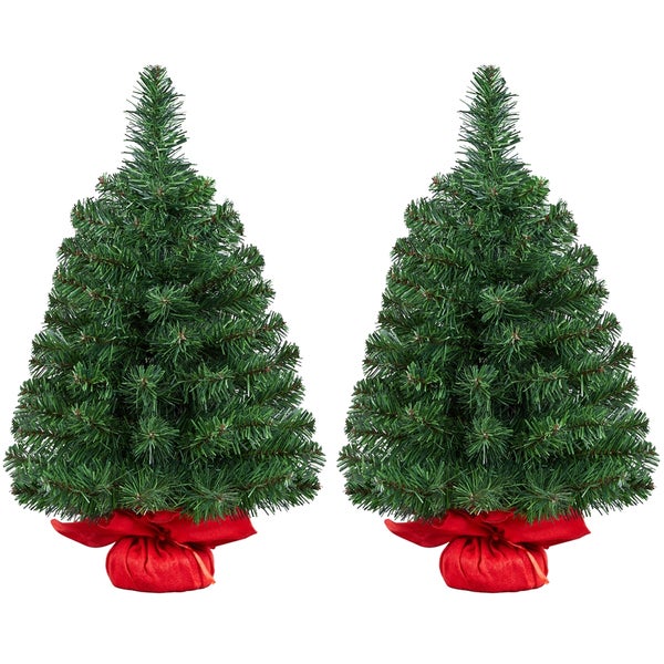 Yaheetech 60cm Weihnachtsbaum mit Ständer , Grün