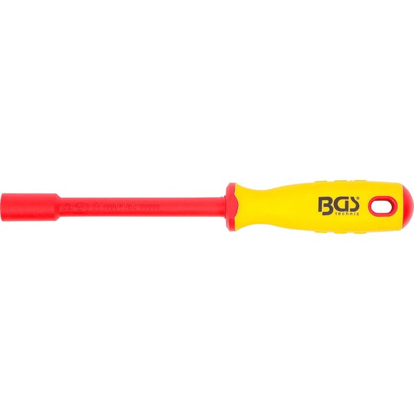 BGS VDE-Steckschlüssel-Schraubendreher Sechskant SW 7 mm Klingenlänge 125 mm - 71087