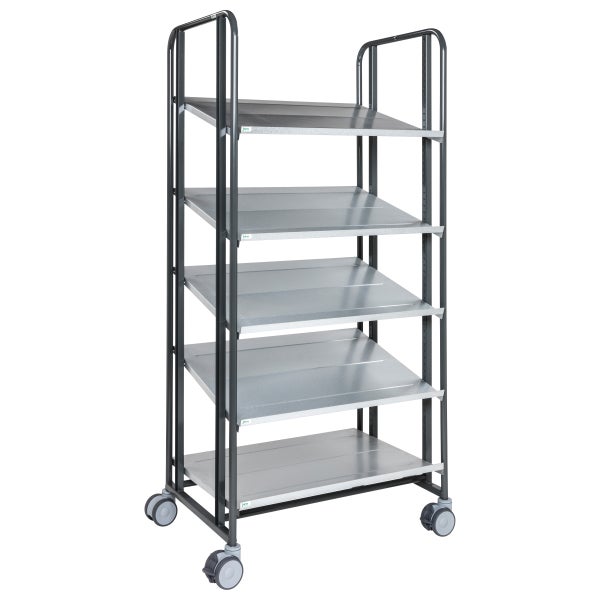 Regalwagen mit fünf Ablageflächen und Rollen