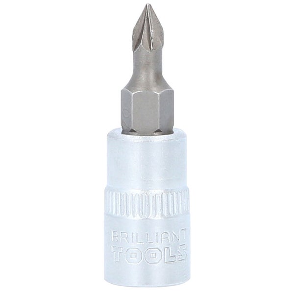 BRILLIANT TOOLS 1/4 PZ Kreuzschlitz Bit-Stecknuss PZ0 - BT020800
