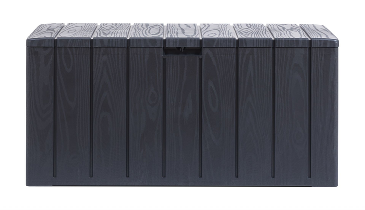 Toomax Bravo Aufbewahrungsbox 270L Anthrazit Wetterfest für Garten und Terrasse