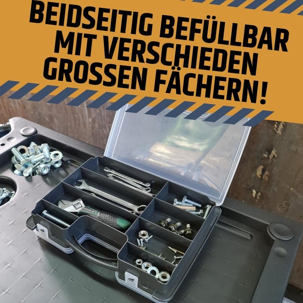 Sortimentkasten Sortimentskoffer doppelseitig Kleinteilemagazin Tackle Box 27 Fach