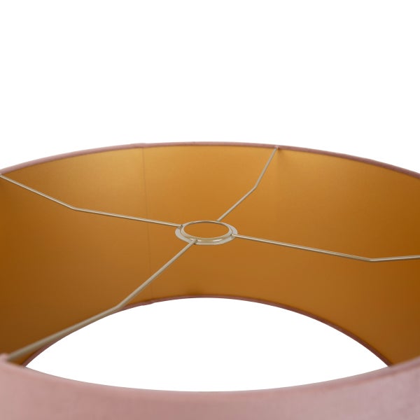 Lampenschirm mit Textilbezug und Metallgestell