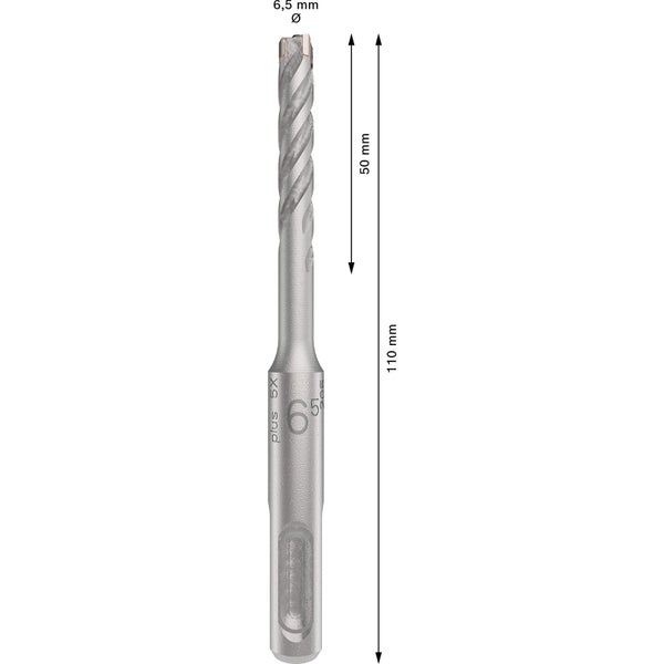 6,5 mm Steinbohrer mit einer Länge von 110 mm