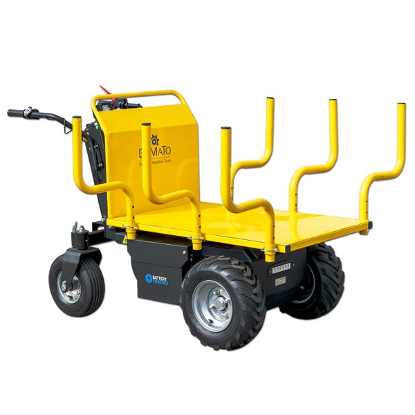 Elektrokarre für den Transport von Lasten im Garten oder auf der Baustelle