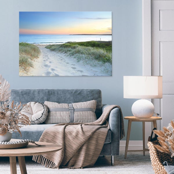 Leinwandbild Strand Meer Bilder Wohnzimmer 60X40 cm