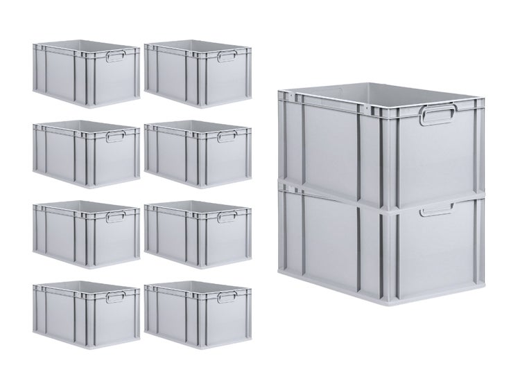 PROREGAL SparSet 10x Eurobox NextGen Grip HxBxT 32 x 40 x 60 cm 65 Liter