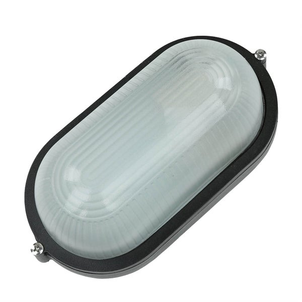 Ovale Außenleuchte mit Lampenschirm