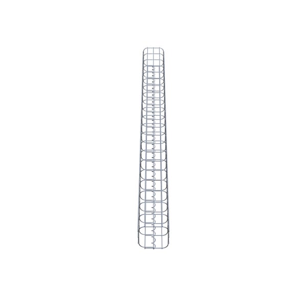 Gabionensäule 17 x 17 cm, MW 5 x 10 cm eckig - Höhe: 2,10 m