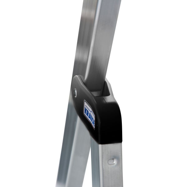 Detailansicht einer Aluminiumleiter mit Krause Logo