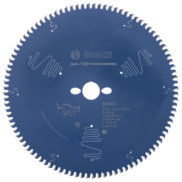 Bosch Kreissägeblatt Expert for High Pressure Laminate für Kapp- und Gehrungssägen 300 x 30 x 3,2 mm 96 - 2608644362