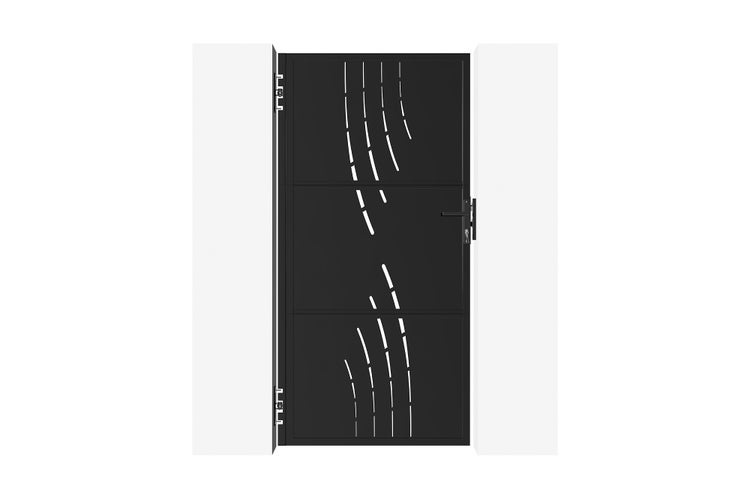 Gartentor aus Metall mit geradlinigem Design