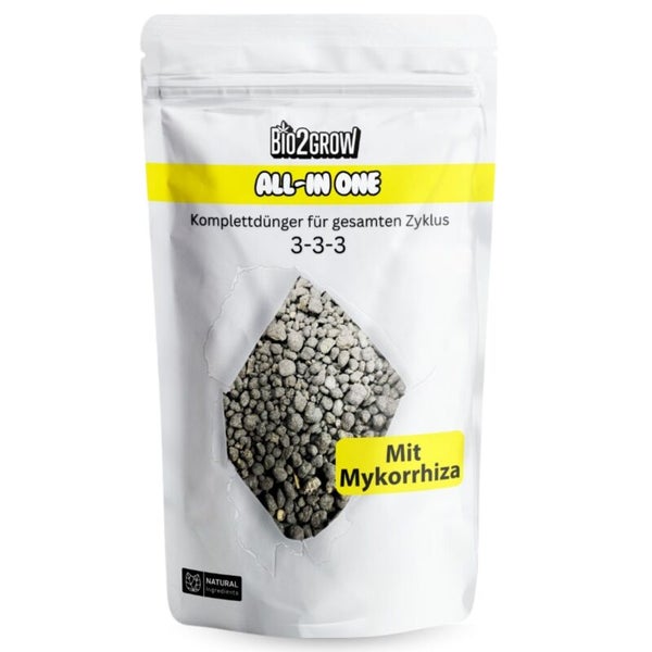 Bio2Grow All-in-One Komplettdünger für den gesamten Zyklus mit Mykorrhiza in einer Verpackung