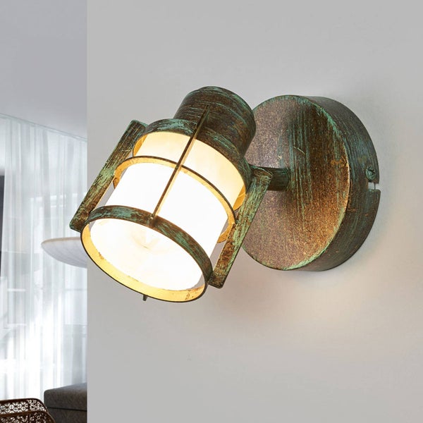 Lindby Wandleuchte, Wandlampe Innen Giorgi (Retro Vintage Antik) in Bronze aus Metall (1 flammig E14) - Wandstrahler Wandbeleuchtung Schlafzimmer / Wohnzimmer Wohnzimmerleuchte