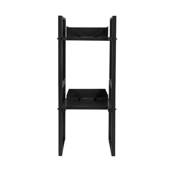 PROREGAL Fassregal für 30-60 Liter Fässer Duo | HxBxT 116x47x65cm | Anthrazitgrau | Regal Fässer Fässerregal Standregal