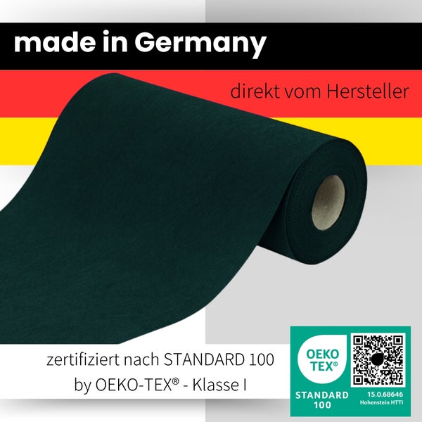 Sensalux Tischläufer, Länge: 25m, stoffähnliches Vlies, Breite: 50cm, Grün