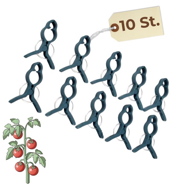 Zehn Pflanzenklammern zur Befestigung von Pflanzen