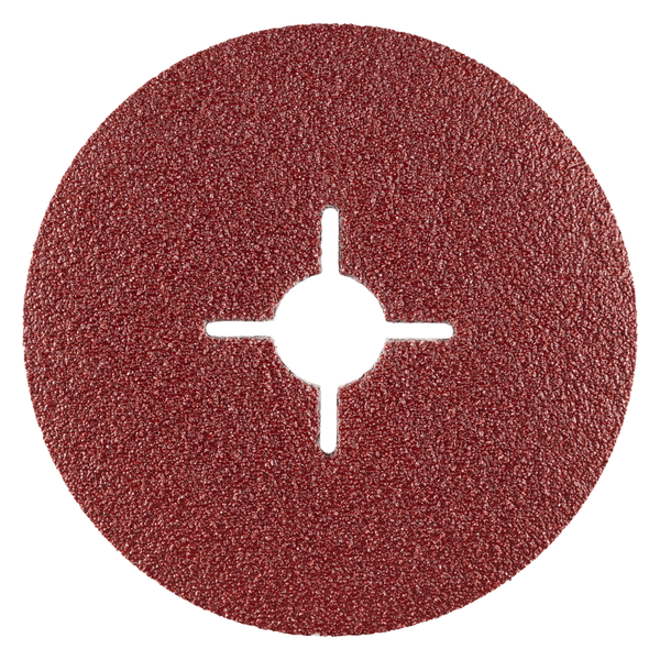 RHODIUS Fiberscheibe KFS, 25 Stück, 125 x 22,23 mm, Korn 80, für Stahl, Metall, PROline