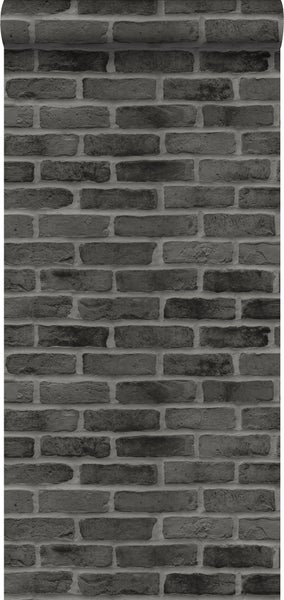 Walls4You Tapete Stein-Optik Dunkelgrau - 0,53 x 10,05 m - 935326