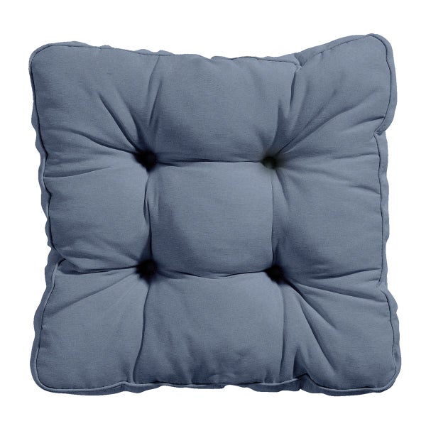 Sitzkissen Florance Panama saphirblau - Ca. 47x47 cm - 4er-Set