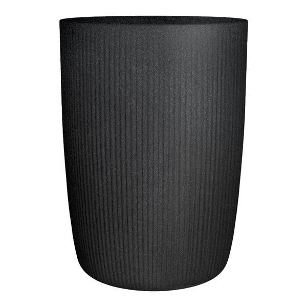 Scheurich Linetto High 54, Hochgefäß/Blumentopf/Pflanzkübel, rund,  aus Kunststoff Farbe: Stony Black, 38,6 cm Durchmesser, 53,9 cm hoch, 50 l Vol.