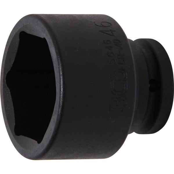BGS Kraft-Steckschlüssel-Einsatz Sechskant Antrieb Innenvierkant 20 mm (3/4) SW 46 mm - 5646