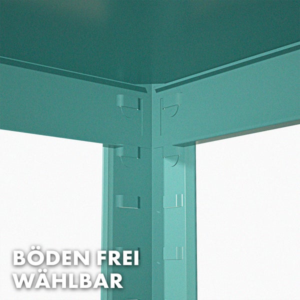 FLOORDIREKT Buntregal Kleur - Pastellfarben - Modernes Wohnregal - Lichtgrün - 172 x 90 x 30 cm
